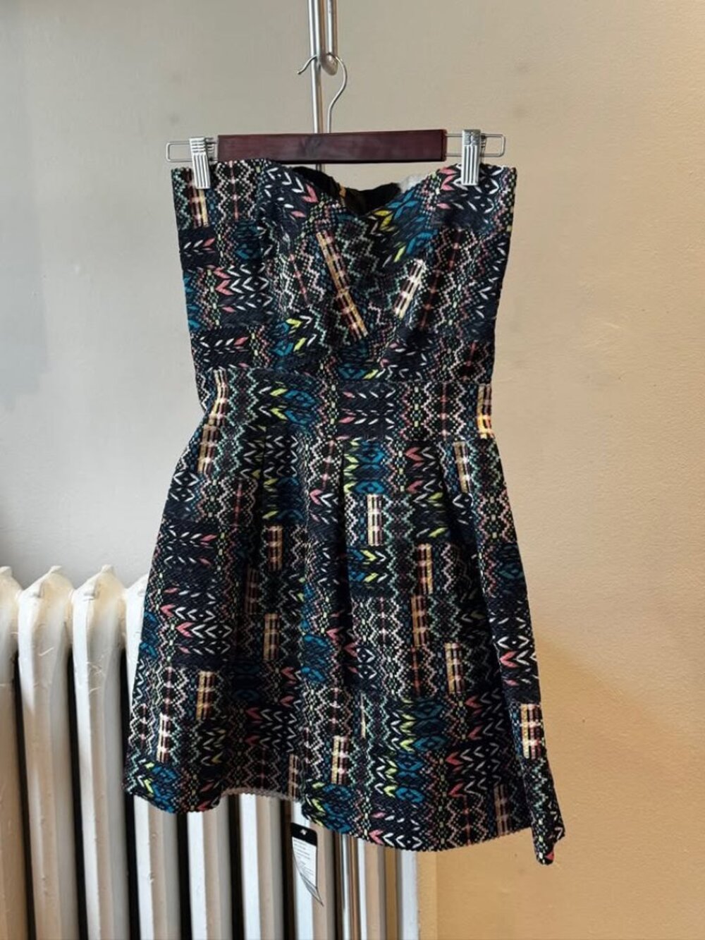 Pleated Multi-Colour Bandage Dress - Brand New With Tags